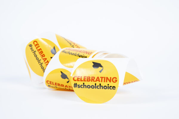 200 Celebrate School Choice Lapel Stickers