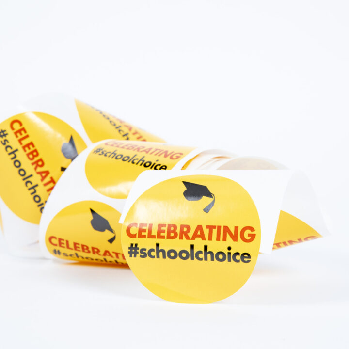 200 Celebrate School Choice Lapel Stickers